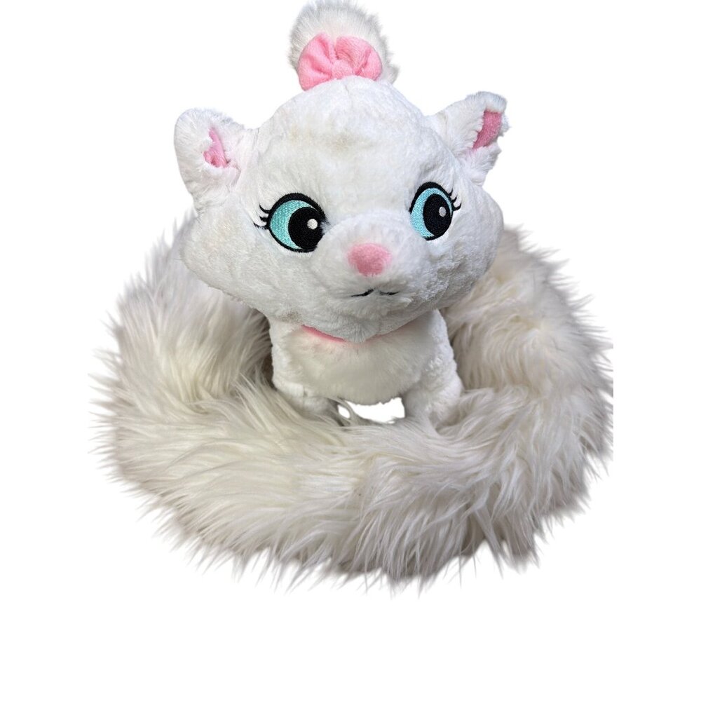 Aristocats Disney Parks Exclusive Marie Cat Plush W 4ft Tail Scarf/Boa! RARE